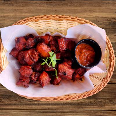 Nepali grilled sekuwa skewers
